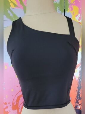 Lululemon Athletica Asymmetrical Strap Crop Sports Top